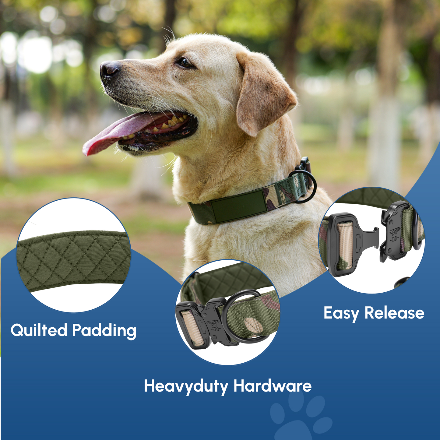 Personalized Camo Heavy Duty Collar