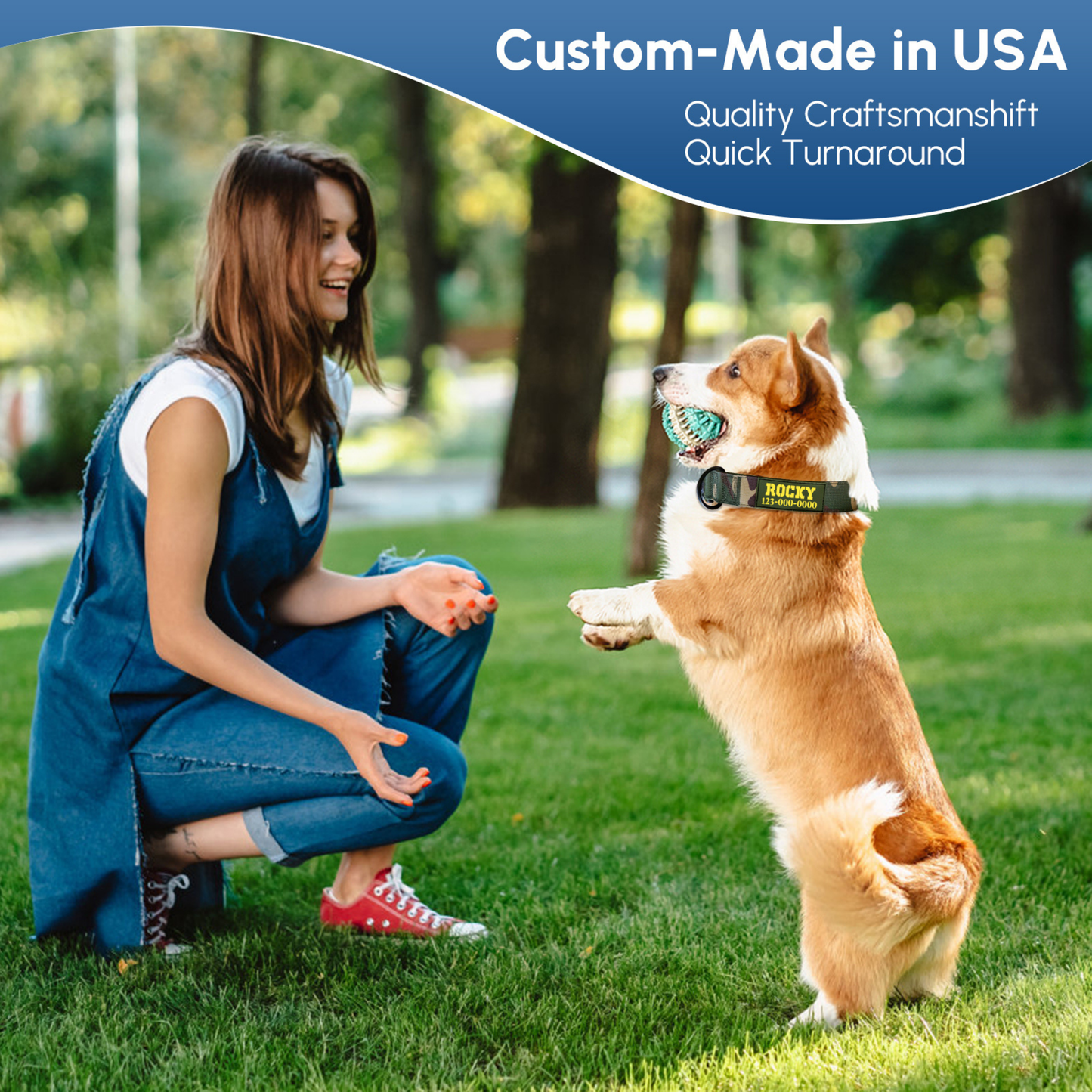Personalized Camo Heavy Duty Collar