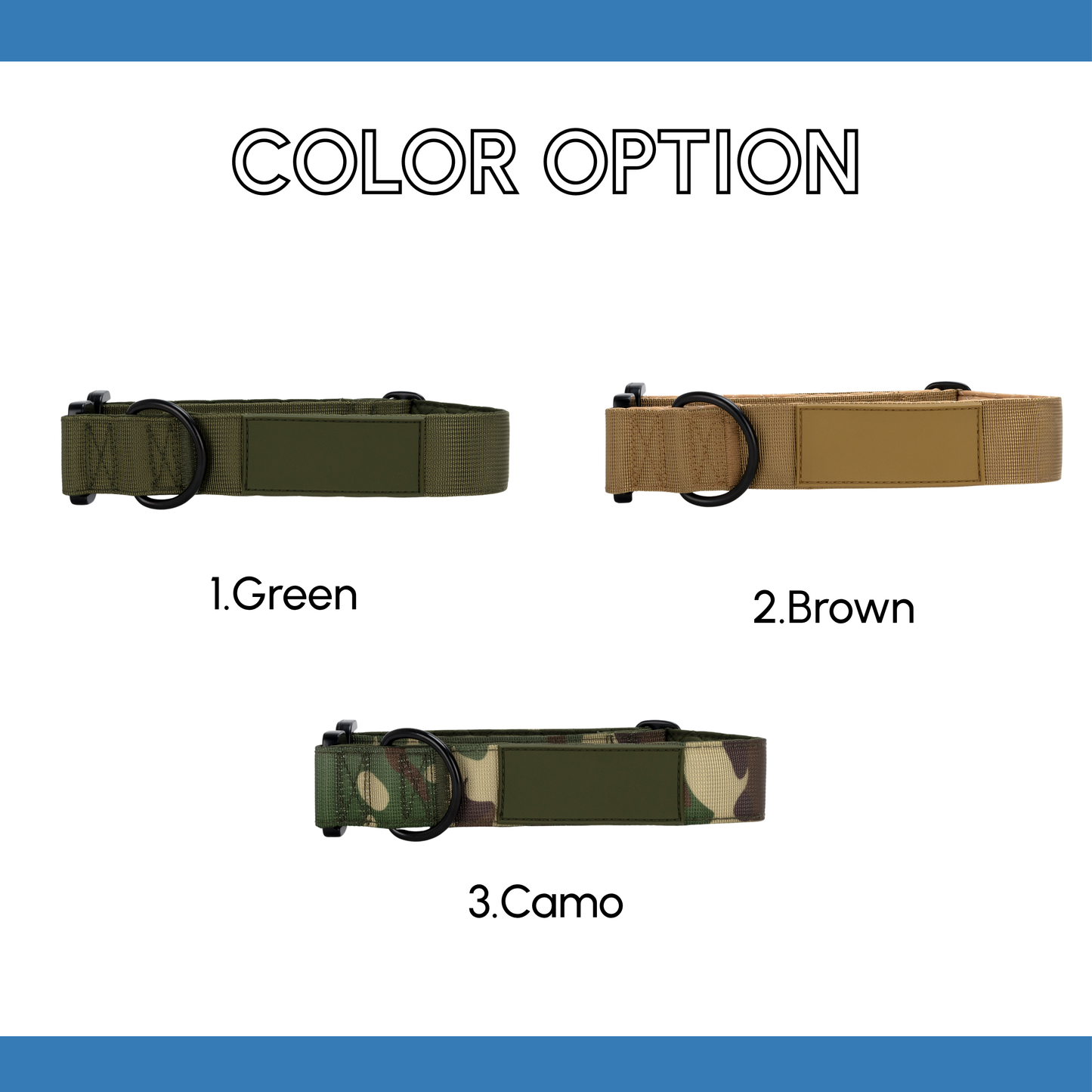 Personalized Camo Heavy Duty Collar