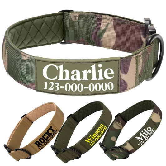 Personalized Camo Heavy Duty Collar